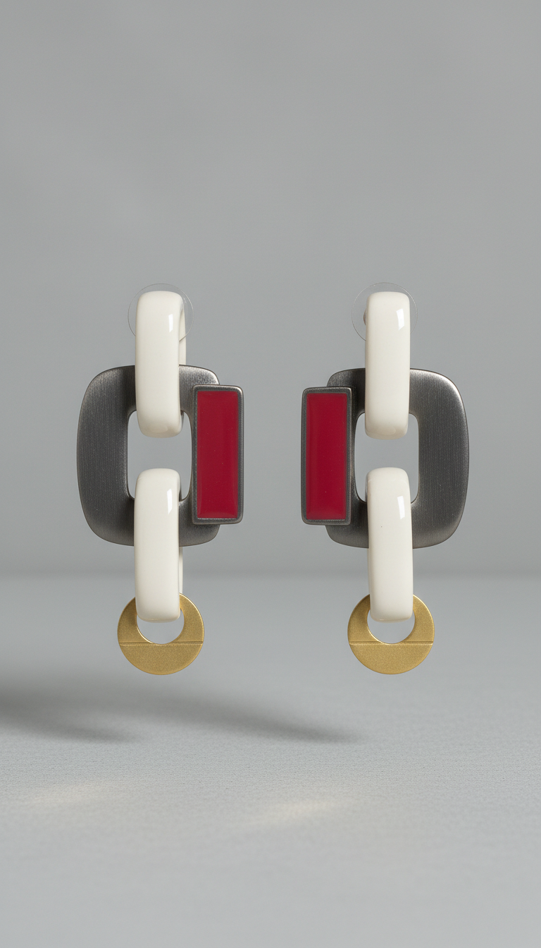 Sculptural statement earrings