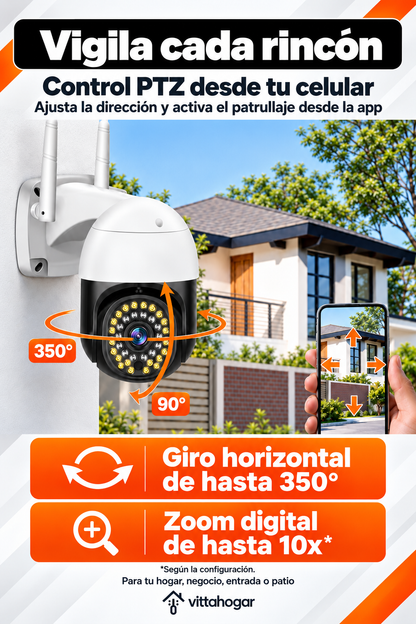 Cámara de seguridad WiFi 1080P con visión nocturna | 50% de descuento por tiempo limitado