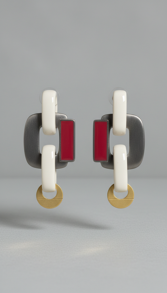 Sculptural statement earrings